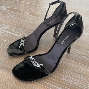 NEW! Calvin Klein Velvet Bling Evening Sandal | 9
